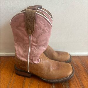 Size 1 kids / girls Roper real leather Boots